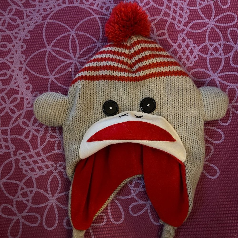 Sock Monkey Winter Hat